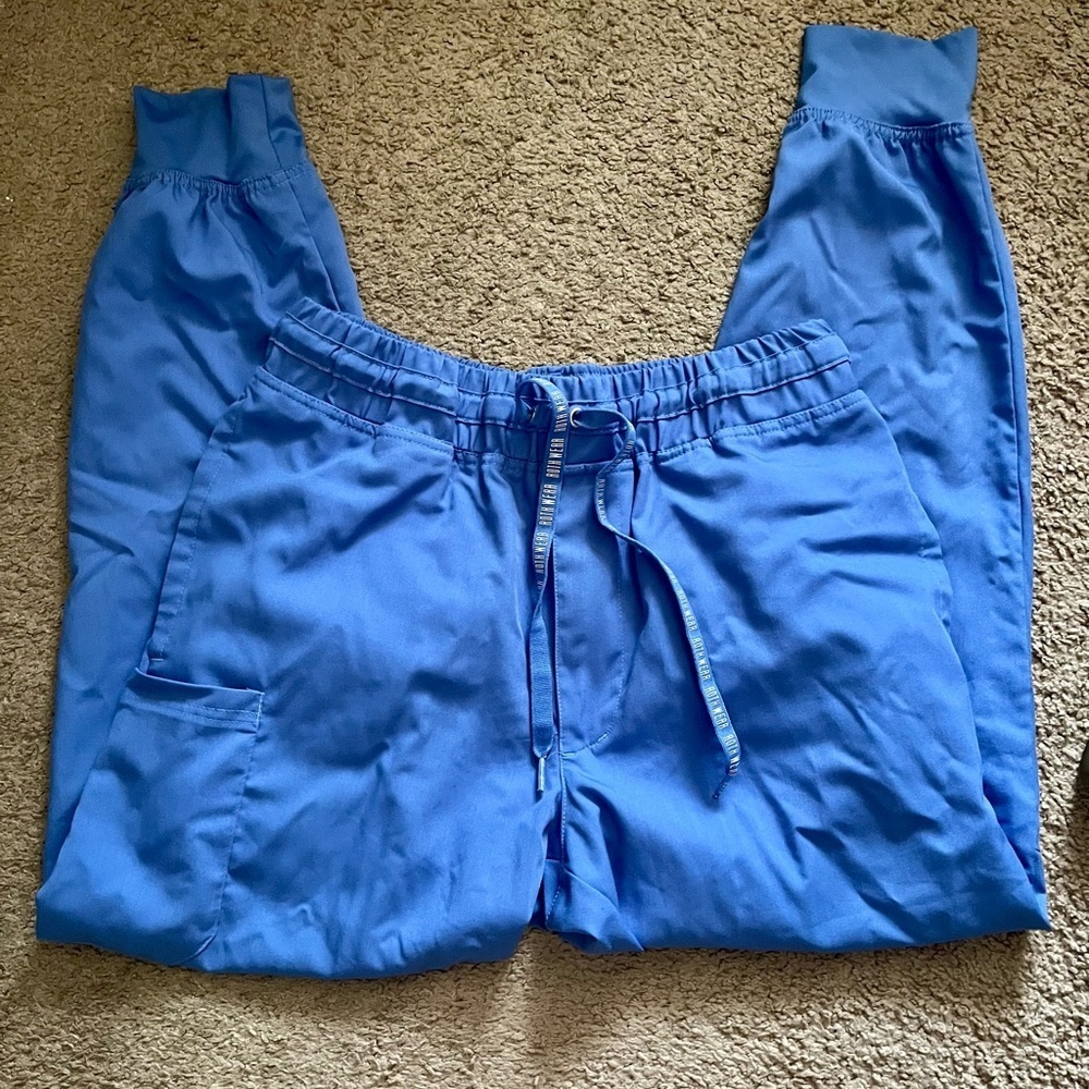 Roth Wear Ceil Blue Scrub Joggers